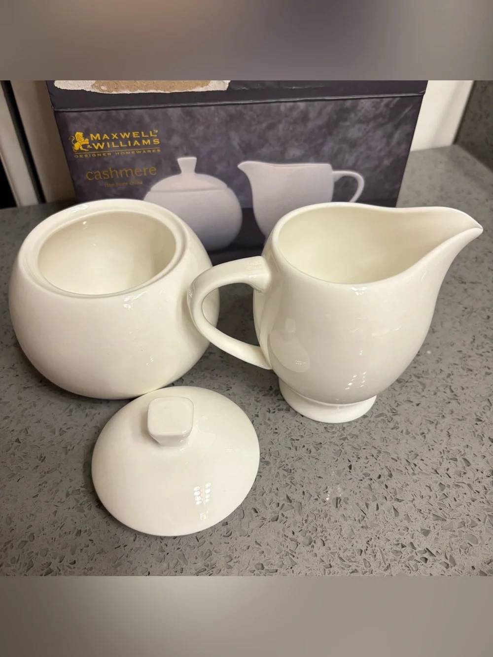 Maxwell & Williams Cashmere Fine Bone China  Milk and Sugar Bowl Set